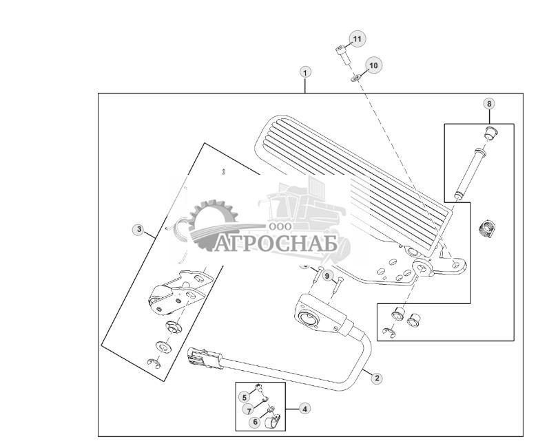 Педаль управления скоростью вращения двиг. - ST724986 188.jpg